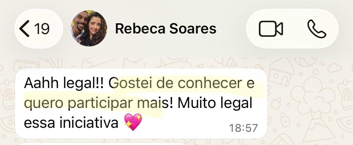 Depoimento de participante da Comu