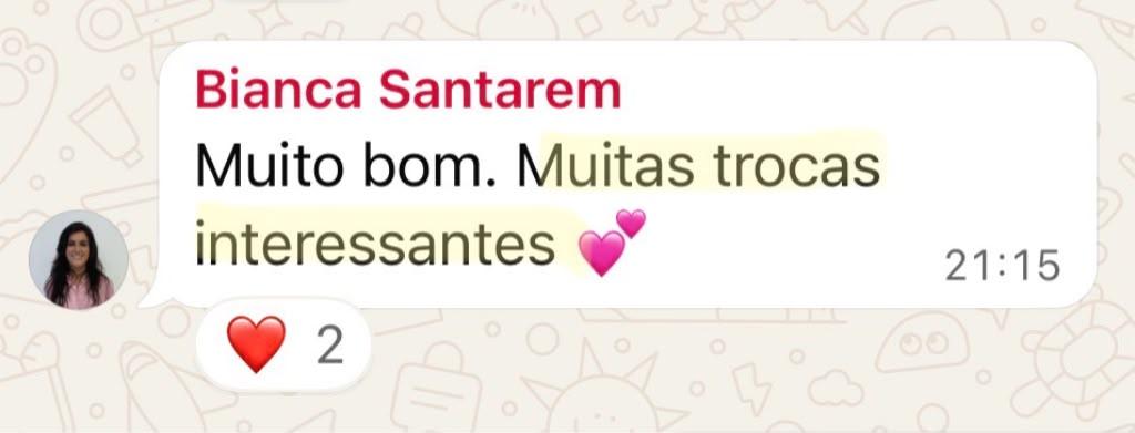 Depoimento de participante da Comu
