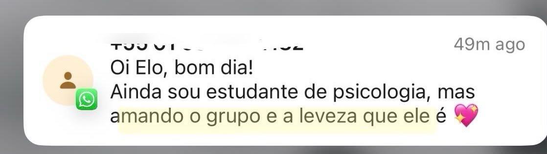 Depoimento de participante da Comu
